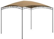 Gazebo 3x4x2,65 m 180 g/m² cinzento-acastanhado