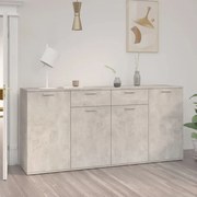 vidaXL Aparador 160x36x75 cm contraplacado cinzento cimento