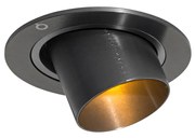 Foco embutido moderno Cinza Escuro GU10 35mm Redondo Inclinável - Installa