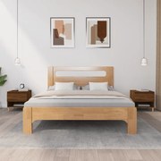 vidaXL Mesas de cabeceira 2 pcs derivados de madeira carvalho castanho