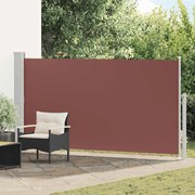 vidaXL Toldo lateral retrátil para pátio 160x300 cm castanho