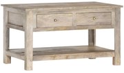 vidaXL Mesa de centro 82x52x47 cm madeira de mangueira maciça
