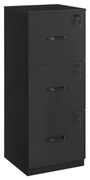 Armário de arquivo vertical com 3 gavetas e prateleira ajustável | VASAGLE | 41 x 40 x 103 cm | OFC055B16.