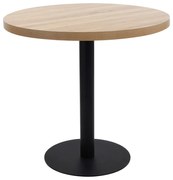 Mesa bistrô 80 cm MDF castanho-claro