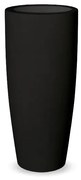 Vaso de flores colorido Polietileno CASA, JARDIM, RESTAURANTE, BAR BAMBOO 90 (ø40 x 90cm) - Preto