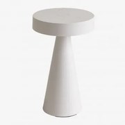 Lâmpada De Mesa Led Sem Fios Para Exterior Catinca Branco - Sklum