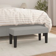 vidaXL Banco 70x30x30 cm tecido cinzento-claro