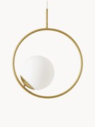 Candeeiro suspenso de vidro opalino Chloe