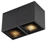 Foco design preto 2-luces - QUBO Honey Design