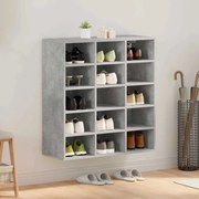 vidaXL Armário de Sapatos com prateleira Cinzento cimento 103x30x51 cm