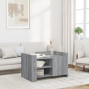 vidaXL Mesa de centro 80x50x50 cm derivados de madeira cinzento sonoma