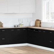 vidaXL Armário de canto inferior em carvalho preto - 75,5 x 75,5 x 81,5 cm, feito de madeira engenheirada