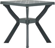 vidaXL Mesa de bistrô 70x70x72 cm plástico verde