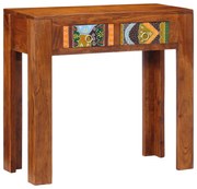 vidaXL Mesa de consola 80x35x75 cm Madeira maciça Acácia
