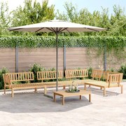 vidaXL 5 pcs conjunto de móveis de paletes p/ jardim acácia maciça