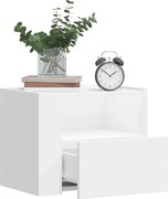 vidaXL Mesas de cabeceira de parede 2 pcs 45x30x35 cm branco