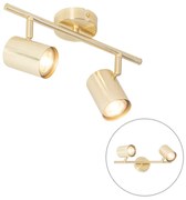 Candeeiro de teto moderno latão 2 luzes ajustáveis - Jeana Moderno