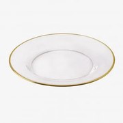 Pack De 4 Pratos Rasos Em Vidro Arely Transparente - Sklum