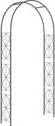 Outsunny Arco de Jardim de Metal Arco Decorativo com Desenho de Treliça para Plantas Trepadeiras para Decoração 114x30x230 cm Preto | Aosom Portugal