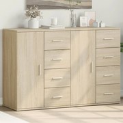 vidaXL Aparadores 2 pcs 59x39x80 cm derivados madeira carvalho sonoma