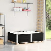 vidaXL Colares p/ paletes 2 pcs 150x100 cm madeira pinho maciça preto