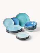 Conjunto de loiça pintada à mão Baita, 6 pessoas, conjunto de 18