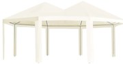 vidaXL Gazebo de exterior 600x440x330 cm cor creme