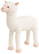 vidaXL Brinquedo de montar alpaca peluche branco XXL