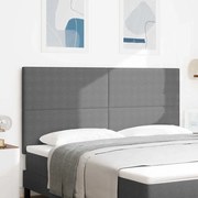 Cabeceira vidaXL Design Simples Cinza Claro 180 cm em Tecido de Corduroy