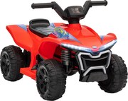 AIYAPLAY Quad elétrico infantil 6V carro elétrico para crianças velocidade de 2,5 km/h para crianças 18-36 meses 71 x 40,5 x 45 cm vermelho | Aosom Portugal