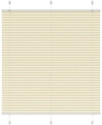 Plissado Cego Creme 120x150 cm Largura Tecido 119,4cm Poliéster