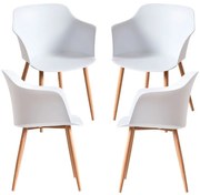 Pack 4 Cadeiras Kivi - Branco