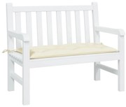 vidaXL Almofadão p/ banco de jardim 100x50x7 cm tecido oxford creme
