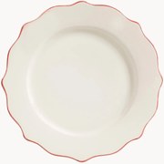 Prato de jantar pintado à mão Scalloped