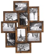 Molduras de fotos em collage para 10 fotos 10x15 cm | SONGMICS | 60 x 49,3 x 3,6 cm | antique | RPF020X01.
