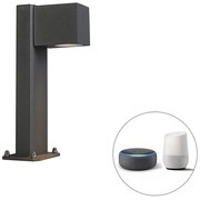 LED Candeeiro de pé exterior inteligente antracite 30 cm IP44 c/ Wi-Fi GU10 - Baleno Country / Rústico,Moderno