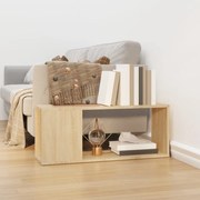 vidaXL Móvel de TV 80x24x32 cm contraplacado carvalho sonoma