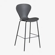 Em Um Banco Alto. ↑75 Cm & Negro & Polipropileno Cinzento Escuro & Polipropileno - Sklum