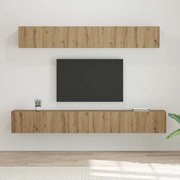 vidaXL Conjunto de Estantes para TV 5 pcs carvalho artisiano