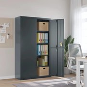 vidaXL Arquivador 105x40x180 cm aço antracite