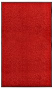Tapete de porta lavável 90x150 cm vermelho