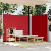 vidaXL Toldo lateral retrátil 170x600 cm vermelho