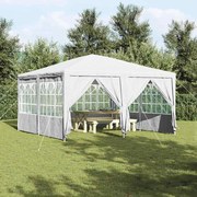 vidaXL Tenda de Festa com 8 Laterais Brancas 4x4m PE