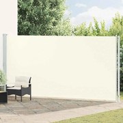 vidaXL Toldo lateral retrátil para pátio 200x600 cm cor creme