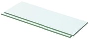 Prateleiras 2 pcs 50x12 cm vidro transparente