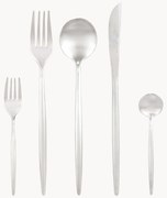 Conjunto de talheres Shimmer escovado mate, em vários tamanhos