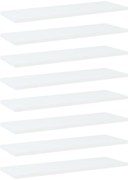 vidaXL Prateleiras para estante 8 pcs derivados de madeira branco