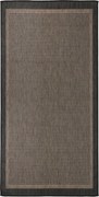 vidaXL Tapete de tecido plano para exterior 100x200 cm castanho-escuro
