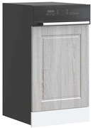 vidaXL Painel máquina lavar louça Porto cinzento sonoma 45x1,5x67 cm