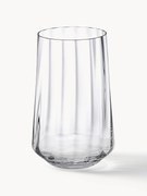 Copos de cristal com estrutura canelada Bernadotte, conjunto de 6
